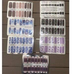 Lily & Fox Nail Art Wraps 7 Sets Halloween Winter Sweet Dreams Plaid